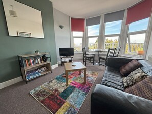 Smart TV, DVD player, books