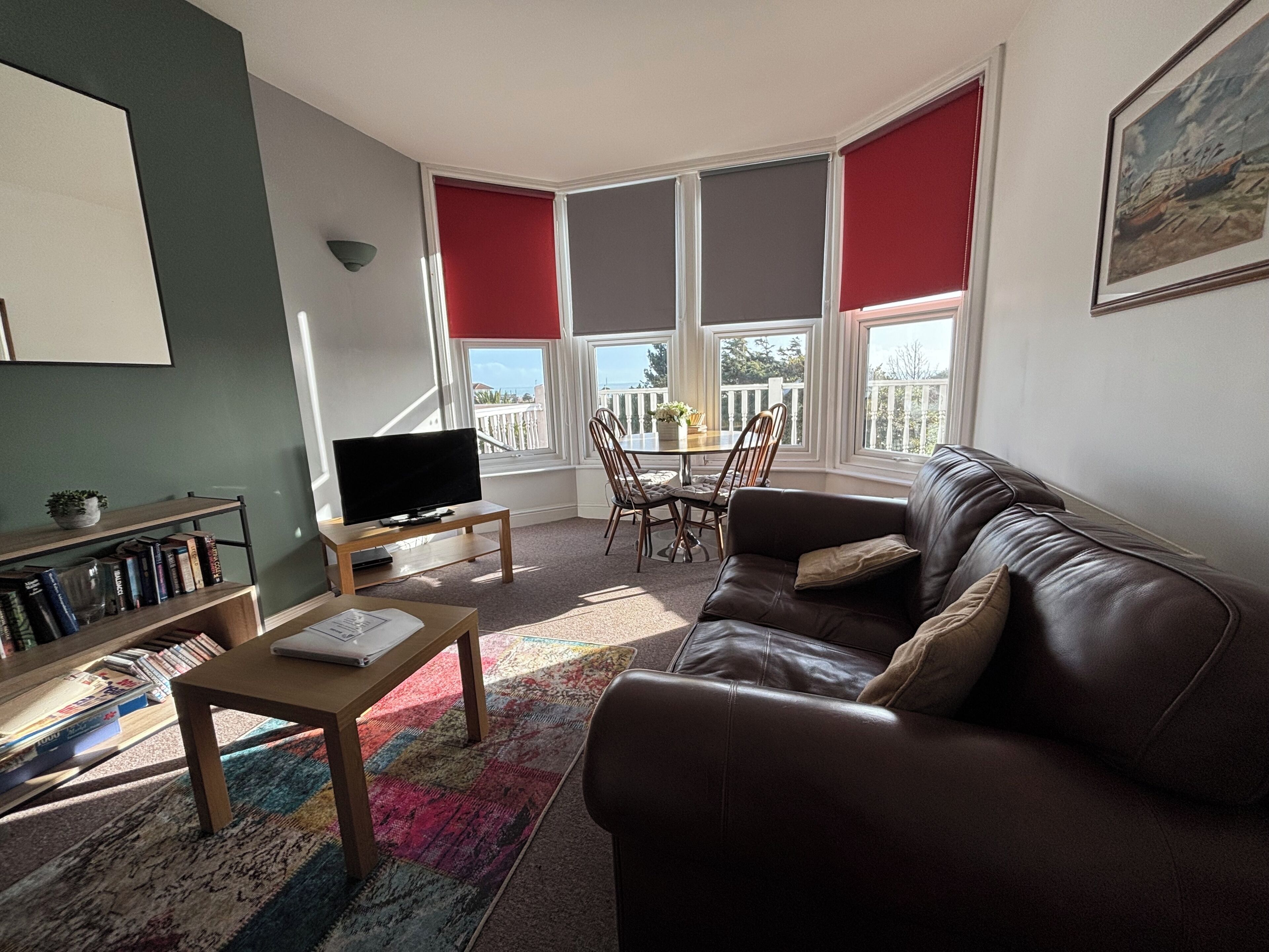 Smart TV, DVD player, books