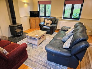 Smart-TV, DVD-Player, Tischfußball, Bücher