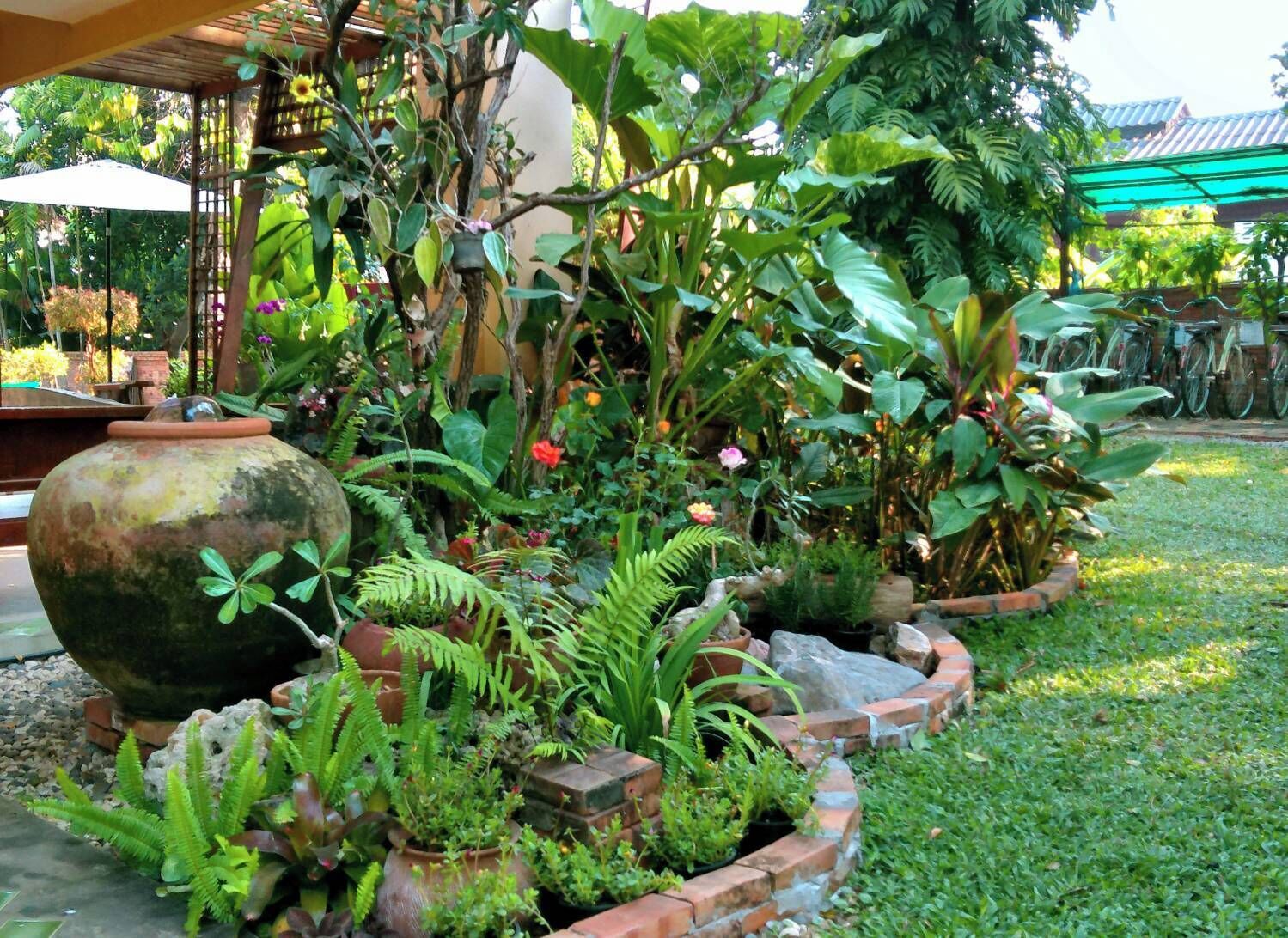 Blick auf den Garten