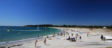 Na praia