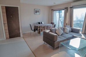 Deluxe Apartment | Living area | Flat-screen TV - Nice View Over the Heart of Bangkok (Bangkok)