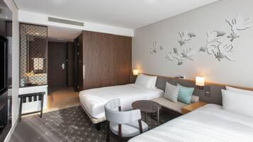 Roupas de cama premium, edredons de pluma, cofres nos quartos