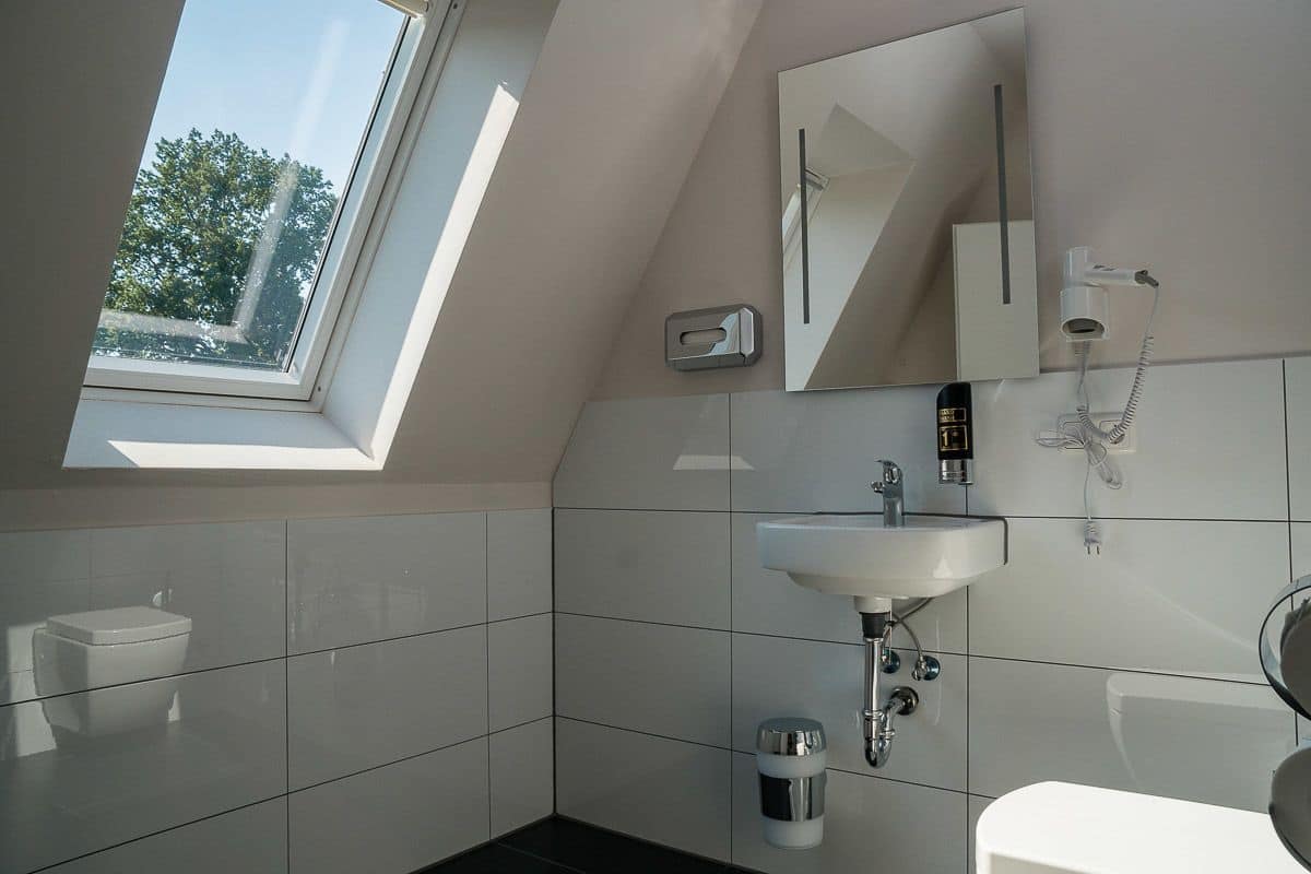 free toiletries, hair dryer, towels