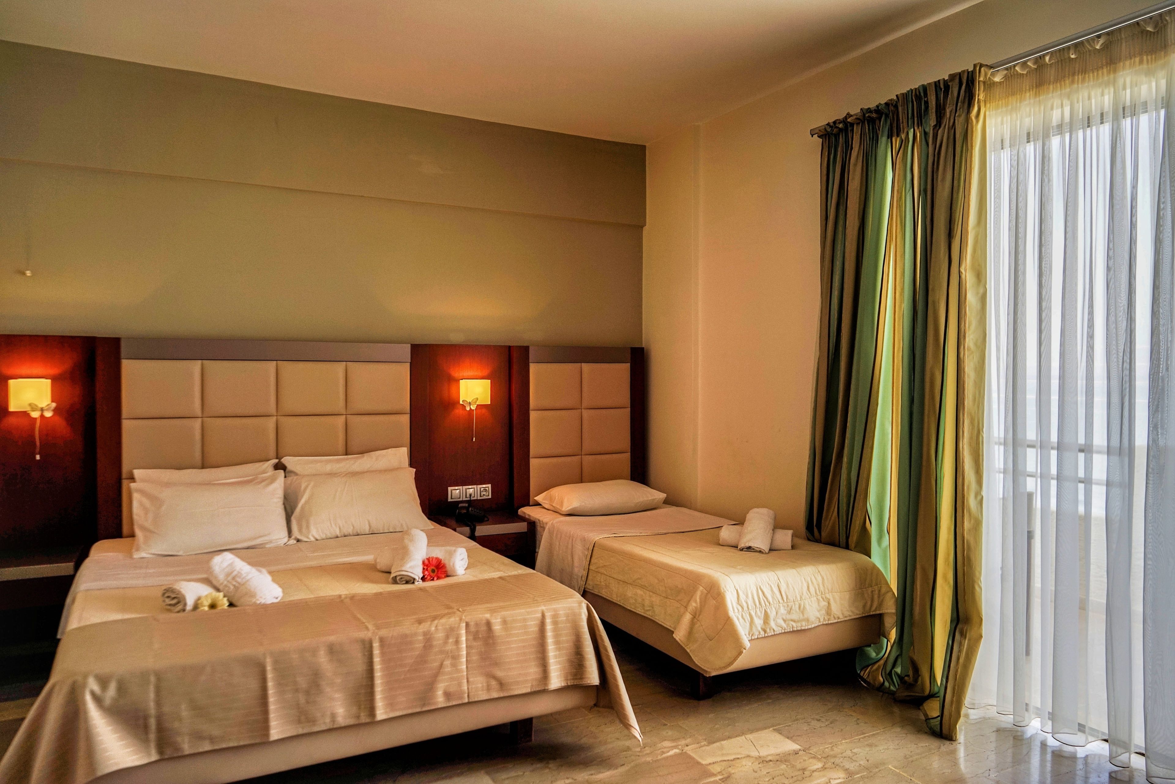 soundproofing, free cots/infant beds, free wifi, bed sheets