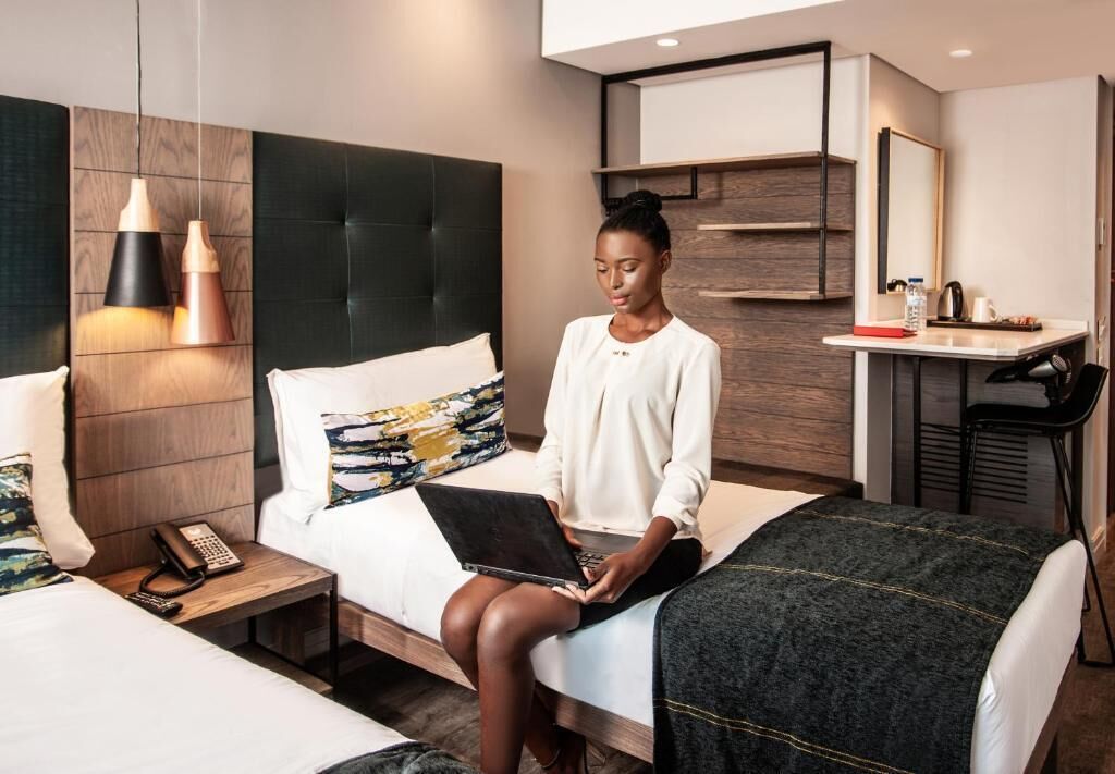 superior twin room | in-room safe, desk, blackout curtains, soundproofing