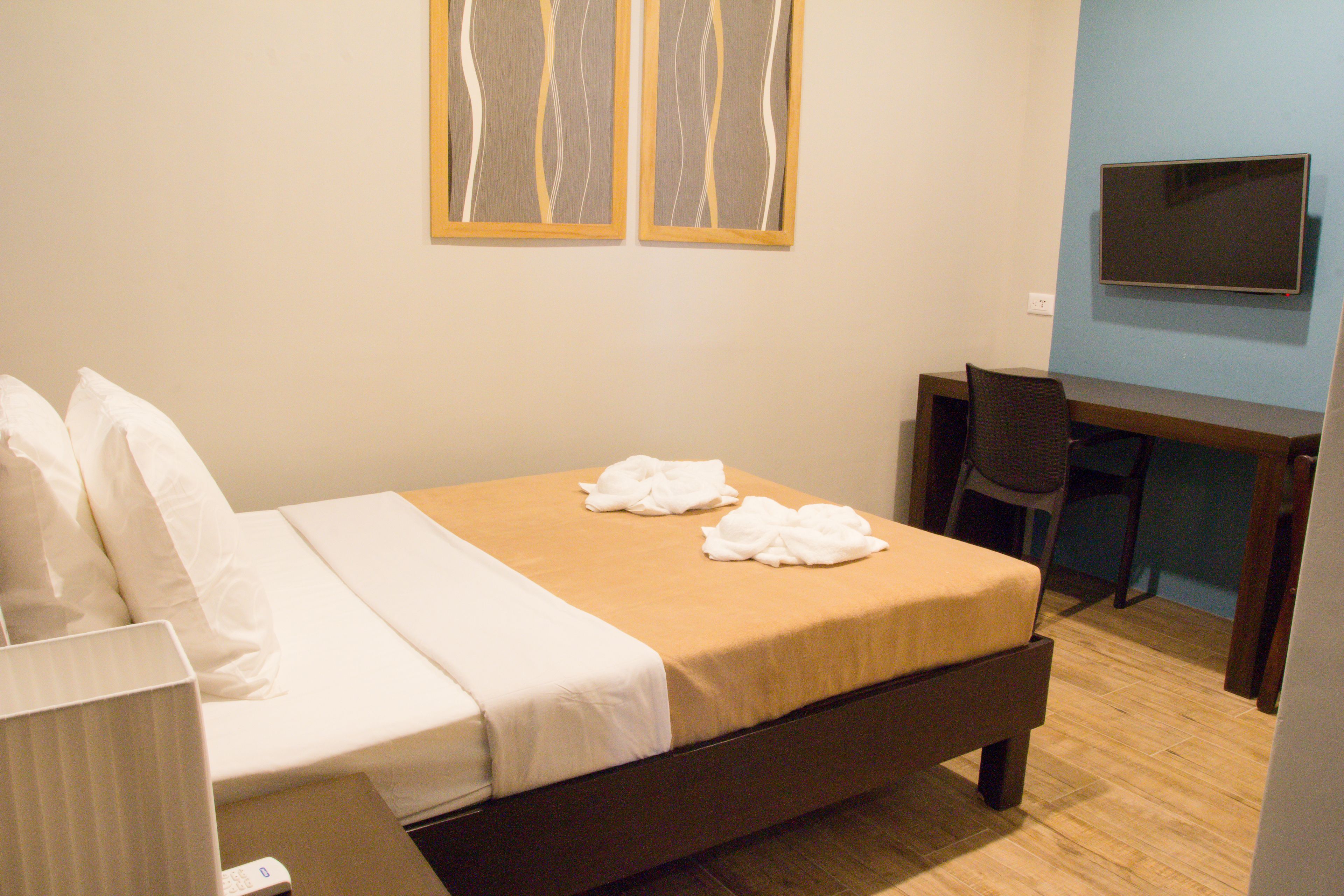 desk, iron/ironing board, free wifi, bed sheets