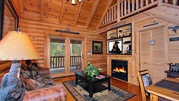Cabin, 1 Bedroom | Living area