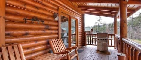 Chalet rustique, 1 chambre | Terrain de lâhĂ©bergement