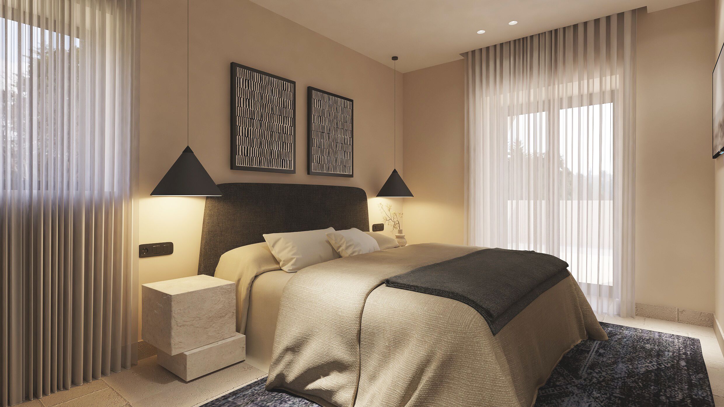 Melidron Villa Helios | 高档床上用品、客房内保险箱、特色装修、特色家居