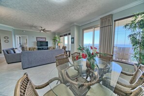 Condo, 2 Bedrooms | Dining - Luxurious Beachfront Condo with Beachside Pool Access and Free WiFi - Unit 1202 by RedAwning (Panama City Beach)