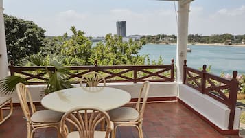 Uitzicht vanaf balkon