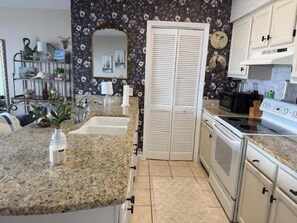 Condo, 2 Bedrooms | Private kitchen | Fridge, microwave, oven, coffee/tea maker - Surfside By The Sea Ii 103 2 Bedroom Condo by RedAwning (Surfside Beach)