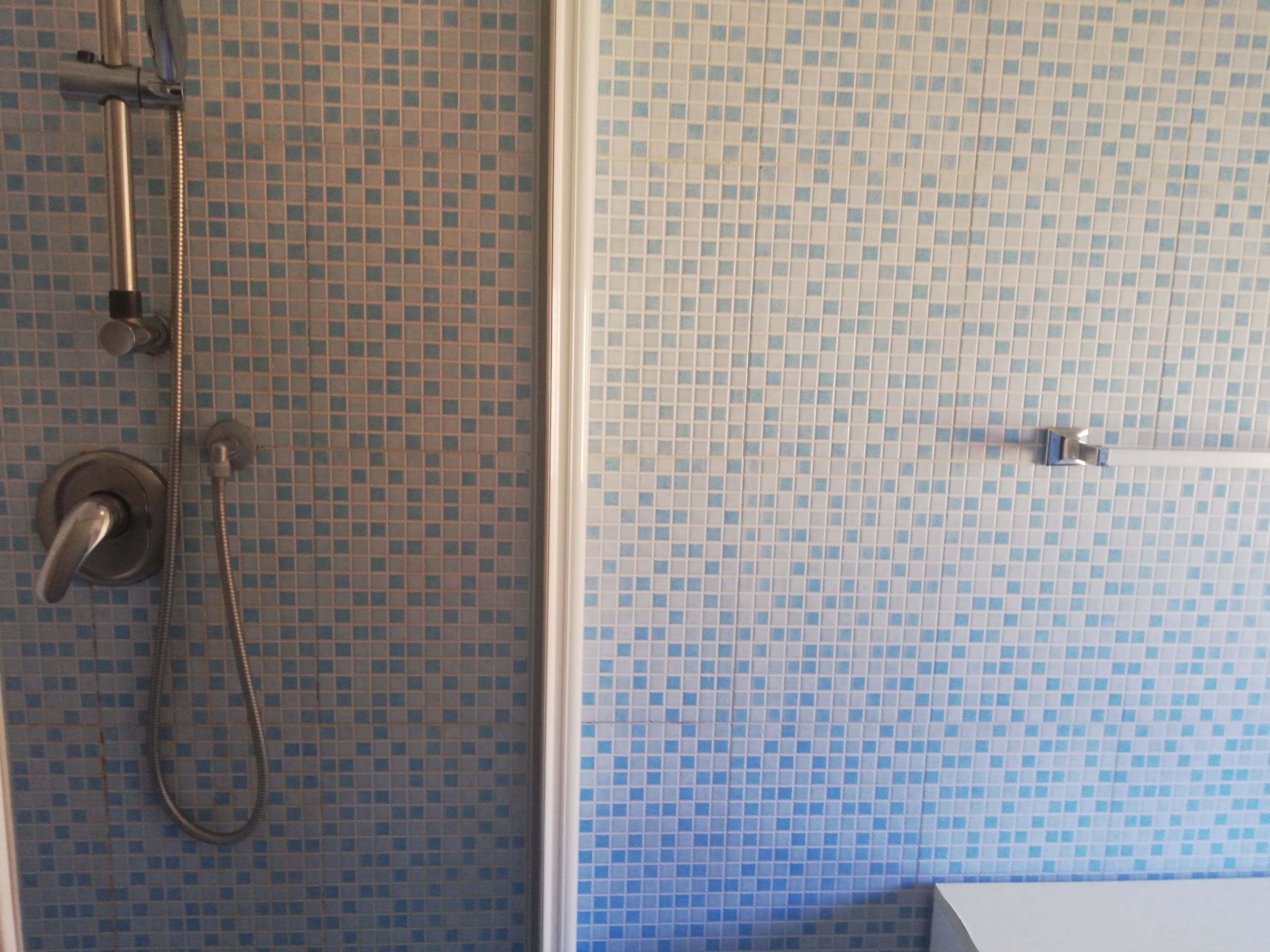 Dusche, Bidet, Handtücher