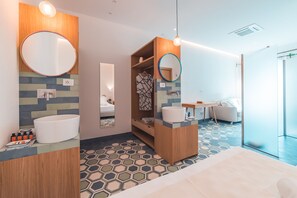 Design-Suite, 1 King-Bett, Gartenblick, zum Innenhof hin | Ausblick vom Zimmer