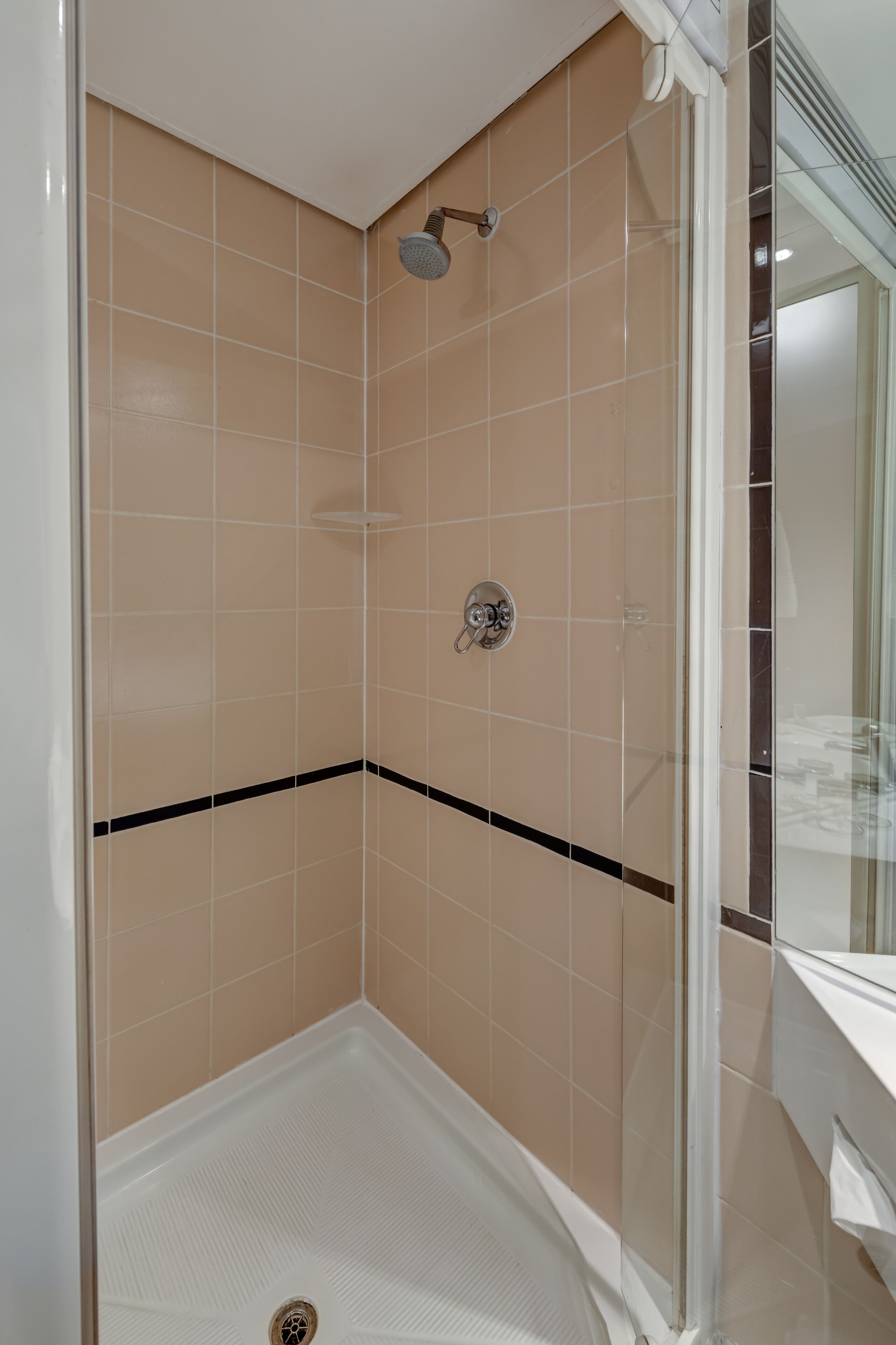 standard double room with sleeper couch | bathroom | shower, rainfall showerhead, free toiletries, hair dryer