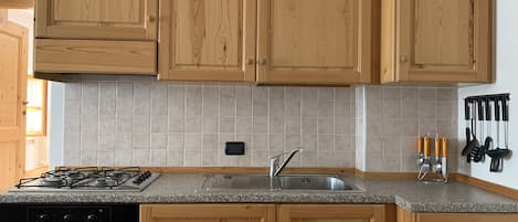 Apartment, 1 Bedroom | Private kitchen | Full-size fridge