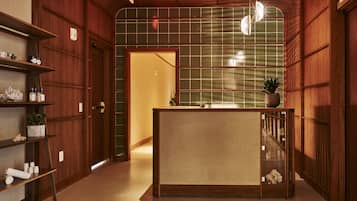 Sauna, body treatments, hot stone massages, deep-tissue massages