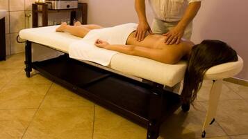 Sauna, steam room, hot stone massages, sports massages
