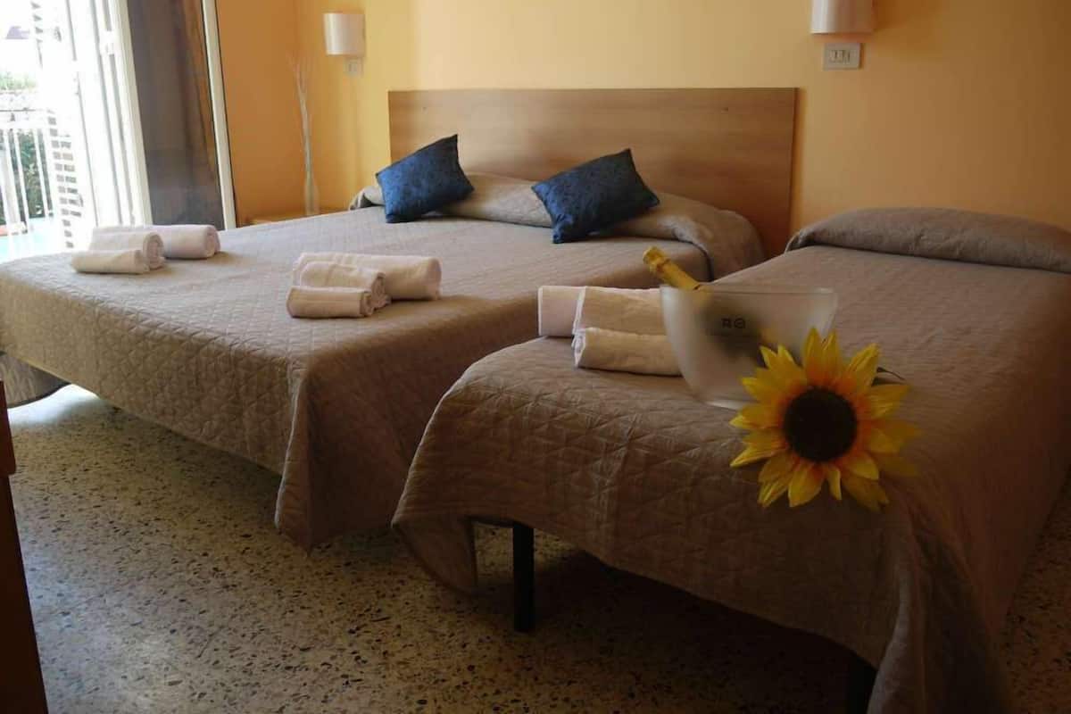 Desk, free WiFi, bed sheets
