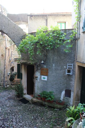 Majoituspaikan sisäänkäynti