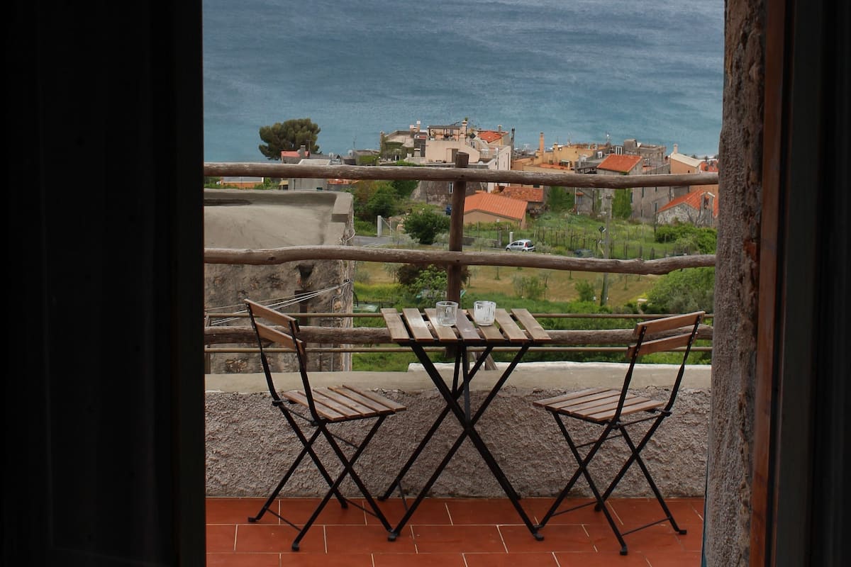 Panoramic Double Room, 1 Queen Bed, Terrace, Sea View