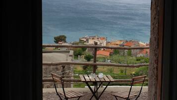 Panoramic-Doppelzimmer, 1 Queen-Bett, Terrasse, Meerblick | Kostenloses WLAN