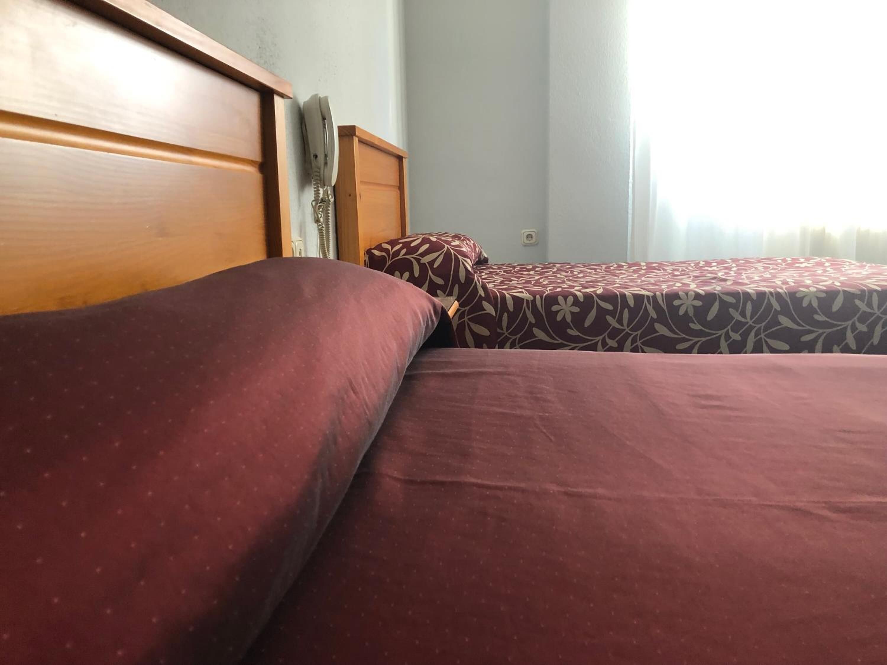 desk, blackout curtains, free wifi, bed sheets
