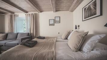 Family Room, Multiple Beds, Non Smoking, Pool Access | Premium bedding, blackout drapes, free WiFi, bed sheets