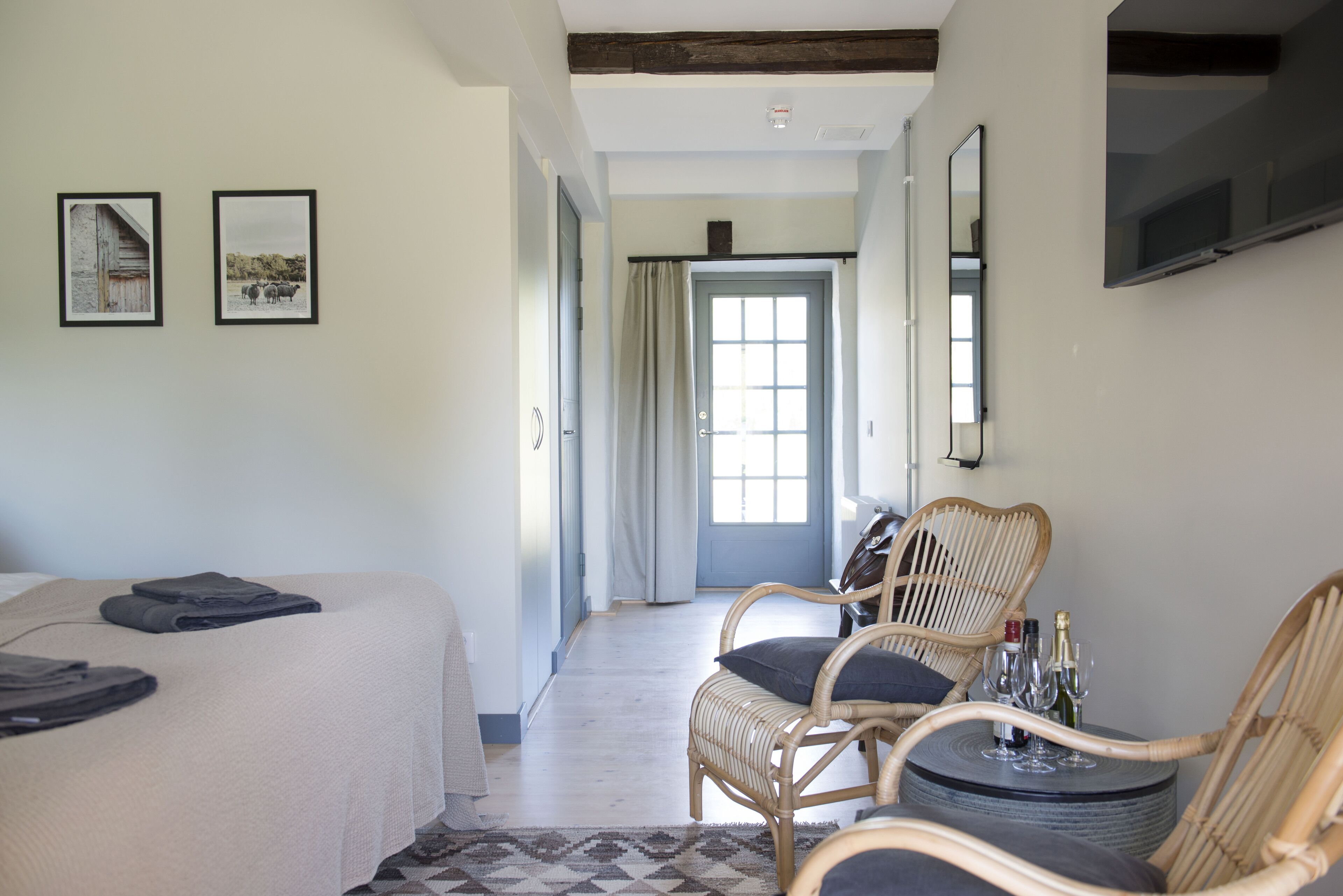 deluxe double room, 1 queen bed with sofa bed, patio (plus) | 1 bedroom, premium bedding, blackout curtains, free wifi