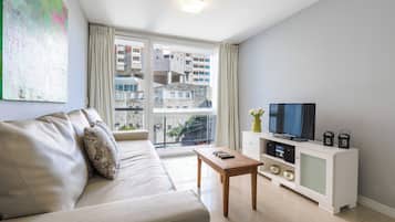 Superior Apartment, 1 Bedroom | Living area | Flat-screen TV, Netflix, heated floors