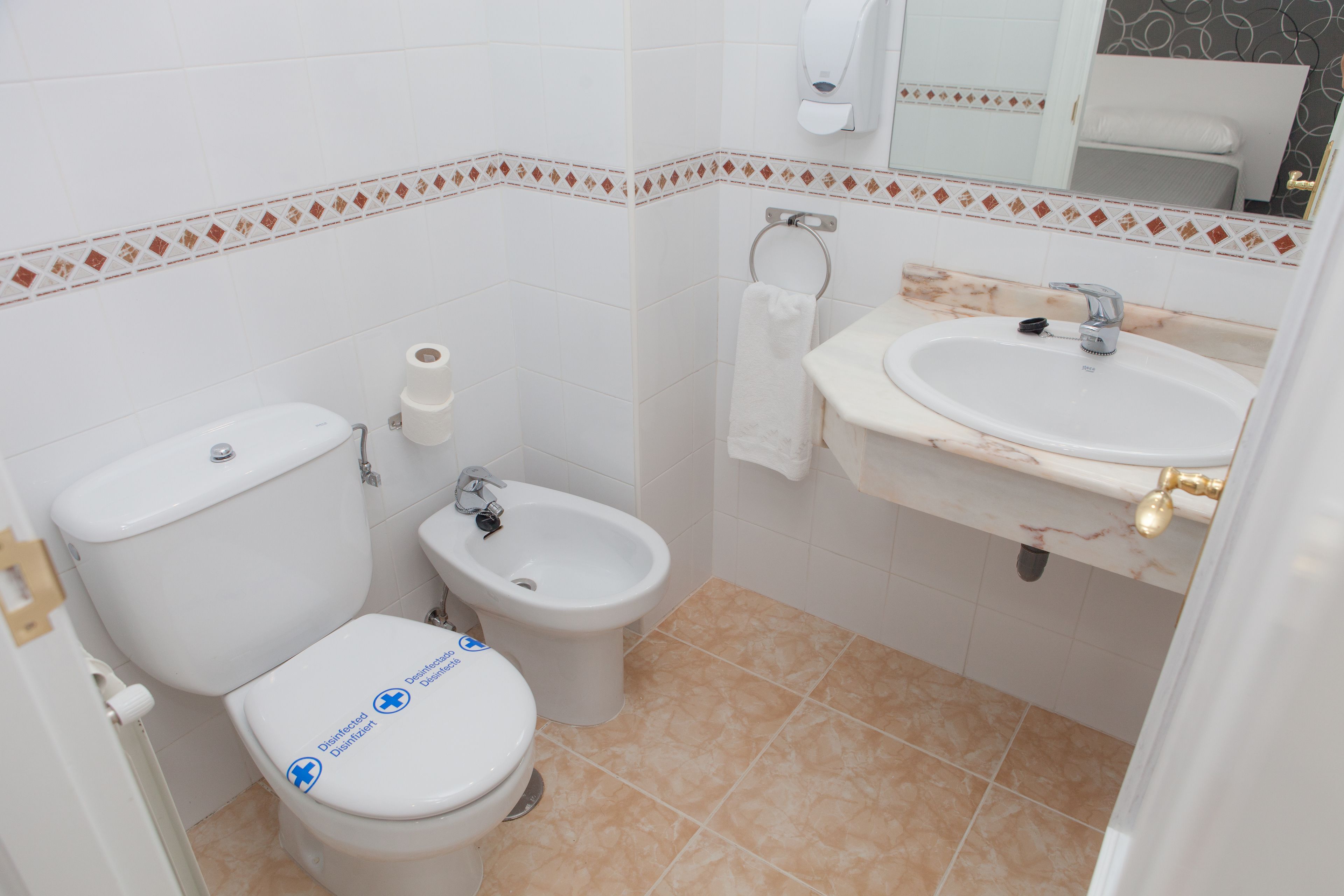 free toiletries, bidet, towels