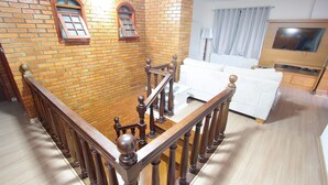 House | Living area | TV, fireplace - My Home - Monte Carlo (Gramado)