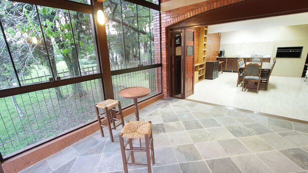 House | Living area | TV, fireplace - My Home - Monte Carlo (Gramado)