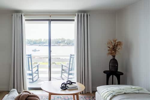 Chambre Deluxe, 1 très grand lit, vue sur l’océan | Vue sur la plage ou l’océan