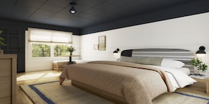 Habitació Deluxe | 1 dormitori, planxa i posts de planxar, wifi gratuïta i roba de llit