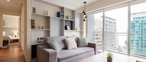 Superior Apartment, 3 Bedrooms, Accessible, Balcony | Living area