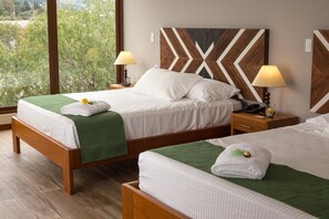 Deluxe Suite, 2 Queen Beds, Jetted Tub | In-room safe, desk, iron/ironing board, free WiFi - Ilalo Garden Hotel & Restaurant (Tumbaco)