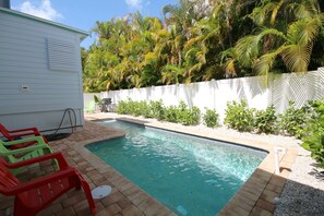 Pool - 231 Pearl - Island Historic Cottage, w/Pool! Walk to Beach and Times Square! (Fort Myers Beach)