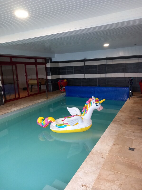 Indoor pool, a heated pool