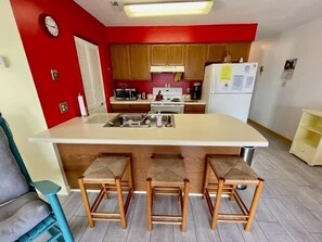 Condo, 2 Bedrooms | Private kitchen | Fridge, microwave, oven, dishwasher - Surfside By The Sea I 205 2 Bedroom Condo by RedAwning (Surfside Beach)