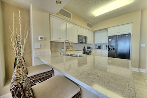 Private kitchen - Astonishing Oceanfront Condo with Oversized Balcony to Enjoy Amazing Gulf View - Unit 0204 by RedAwning (Panama City Beach)
