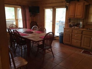 Cabin, 5 Bedrooms | In-room dining - Spacious Party Hut Near Attractions by Redawning (Sevierville)