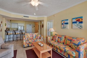 Condo, 2 Bedrooms | Living area | TV, DVD player