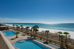 Condo, 2 Bedrooms | Pool | A heated pool - Oceanfront Condo with Spacious Balcony - Unit 0306 by RedAwning (Panama City Beach)