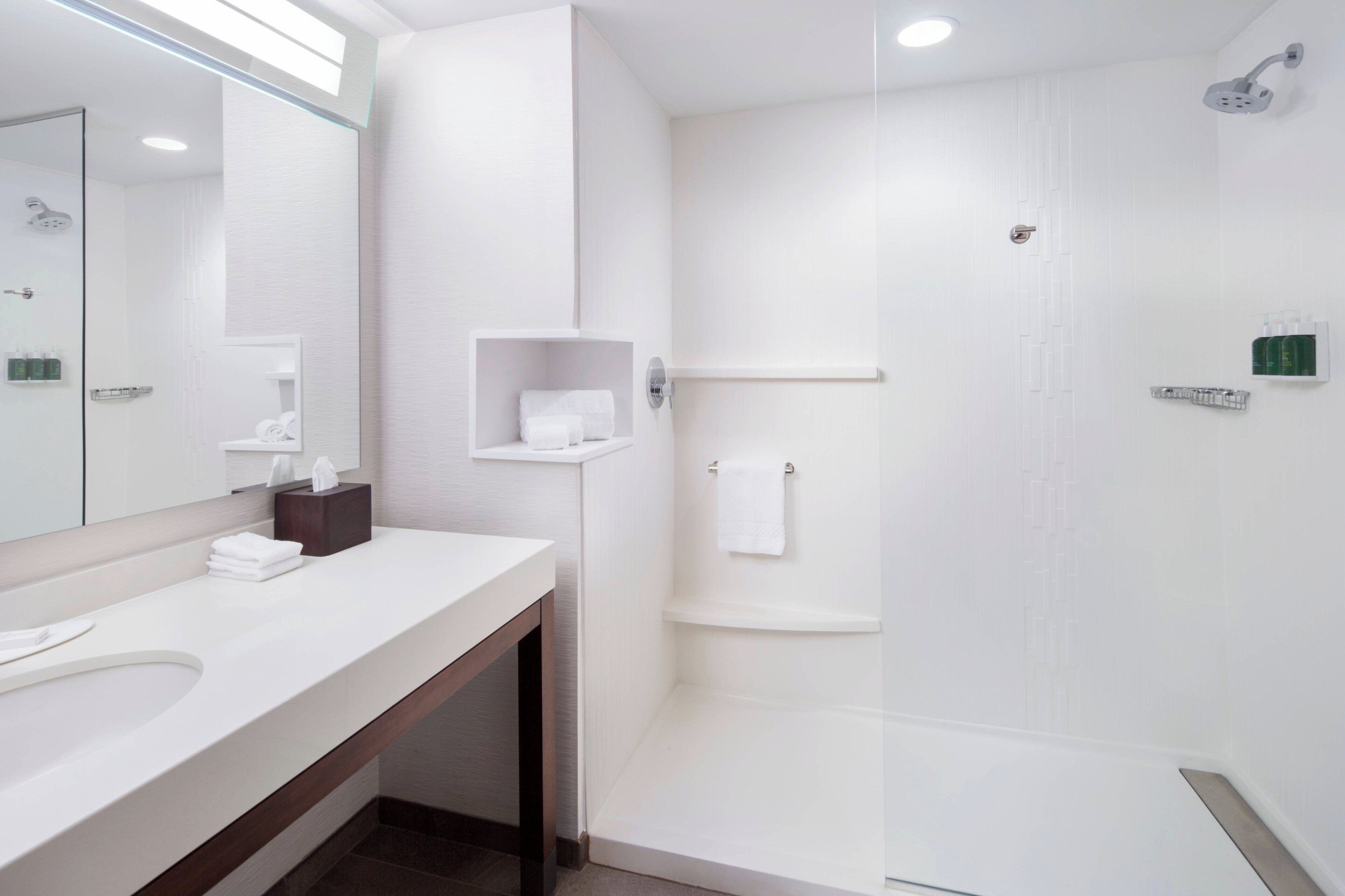 free toiletries, hair dryer, towels