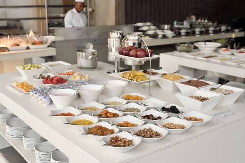 Daily buffet breakfast for a fee