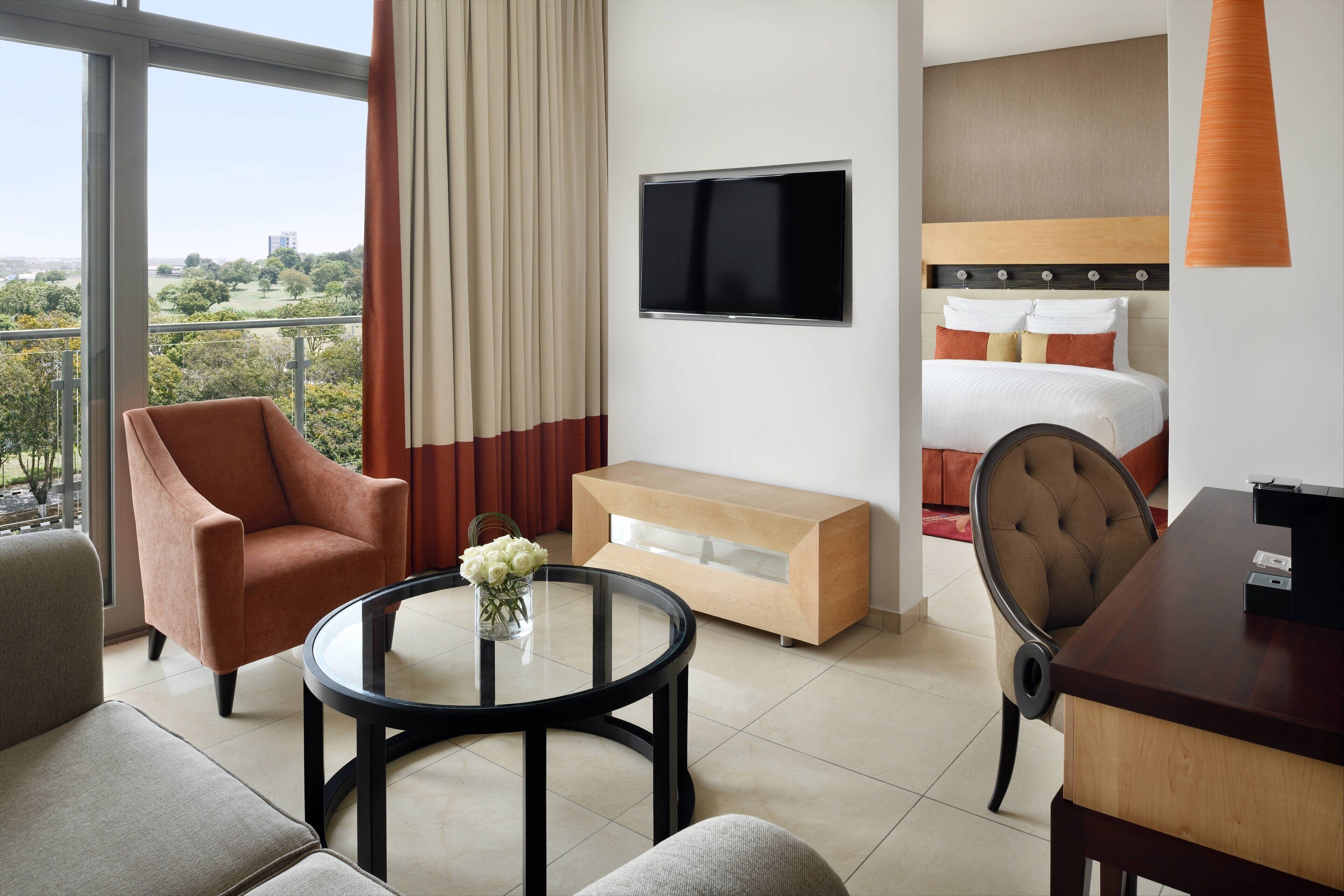 junior suite, 1 bedroom | living area | led tv