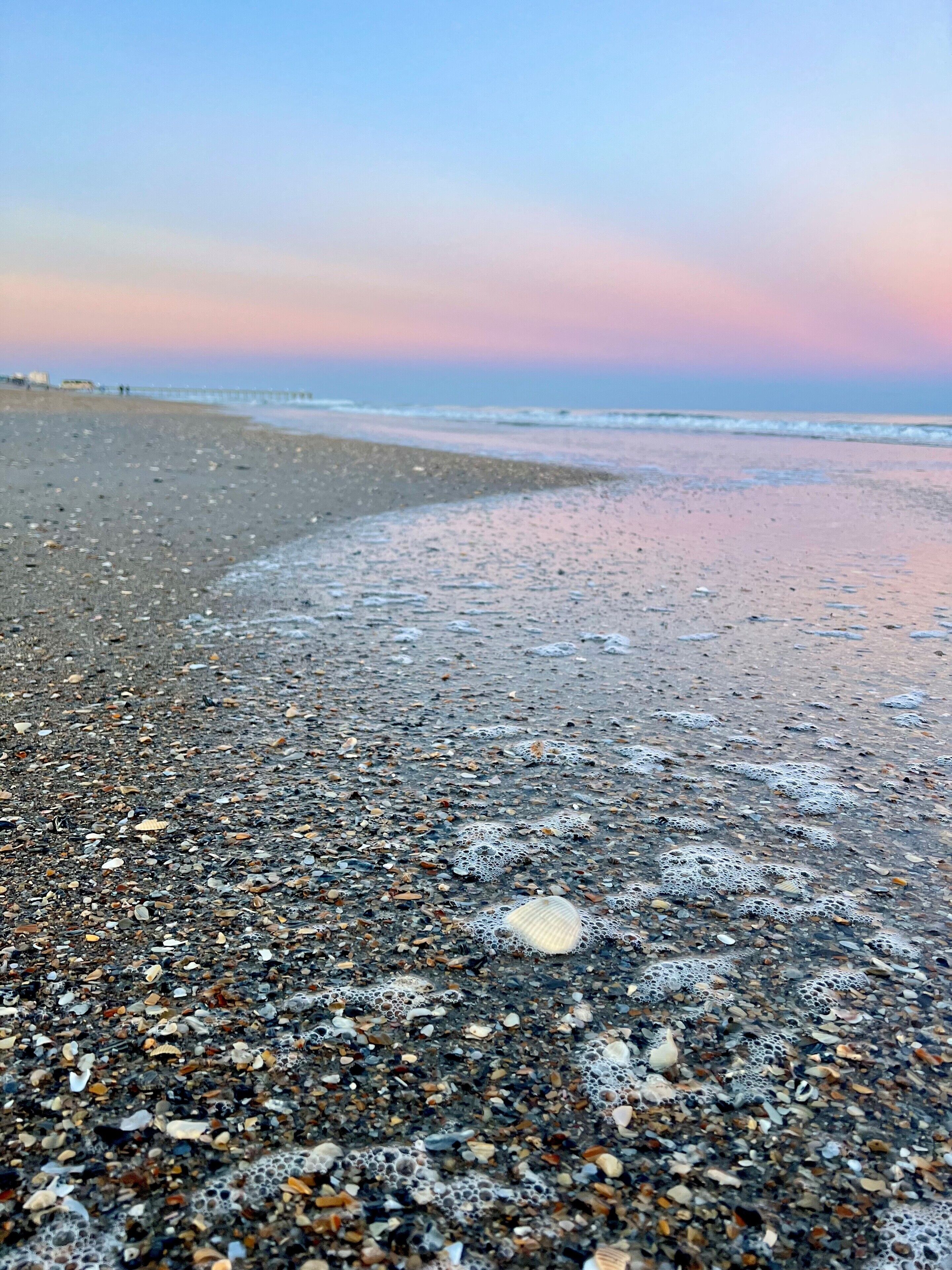 On the beach, sun-loungers, beach towels