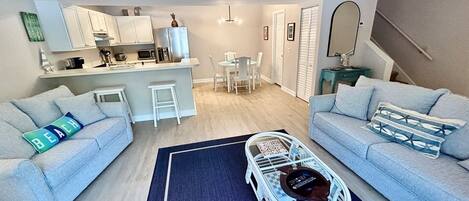 TV, DVD player, books